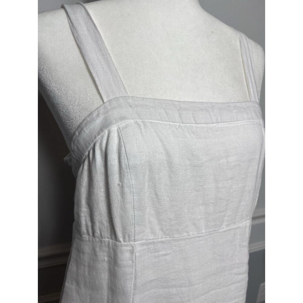 SOUTHERN TIDE-M- Leighton LINEN Maxi Dress-Tie Back-White-Coastal-Summer-Wedding - Picture 3 of 13